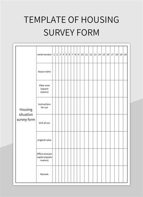 Survey Form Format 的图像结果
