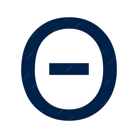 Premium Vector | Theta greek alphabet symbol logo illustration