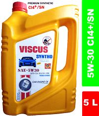 SYNTHO 5W30 SN/CI4 PLUS Premium Synthetic BS-6 Engine Oil (5 L) for ...