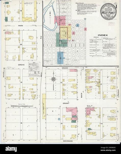 West point nebraska map hi-res stock photography and images - Alamy