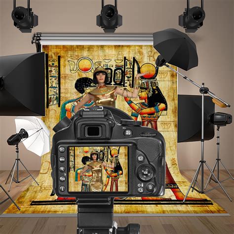Buy Baocicco 3x5ft Ancient Egyptian Scroll Backdrop Egyptian Mural ...