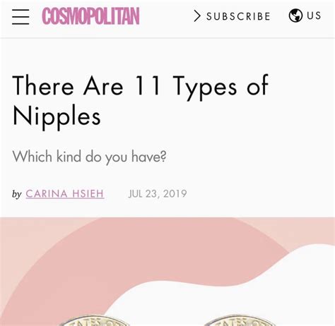 Breaking down different types of nipples with cosmopolitan! | Michelle Lee