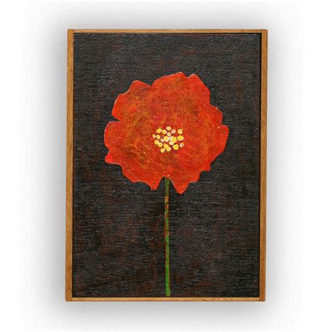 Orange Poppy Solo#2 No.207 | Sonora Design Art Store