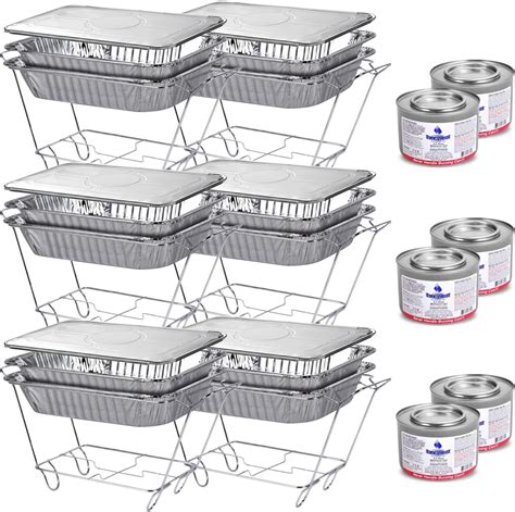Amazon.com: Disposable Chafing Dish Buffet Set - Set of 6 / 36pc - Half ...
