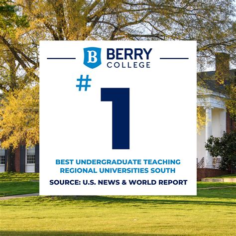 Did you know that Berry College ranks among the top 60 colleges and ...