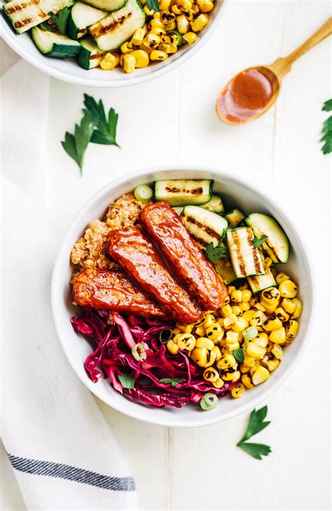 Summer BBQ Tempeh Bowls - Making Thyme for Health