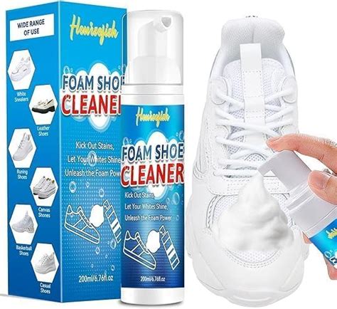 TCCO Shoe Cleaner With Brush and Towel - 250ML White Sneaker Cleaning ...