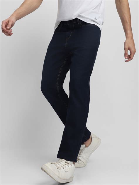 Men's Straight Fit Washed Indigo Stretchable Jeans – DENNIS LINGO