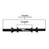 Buy Liffo 15-Inch Dumbbell Rod With Plastic Nuts Weight Lifting Bar ...