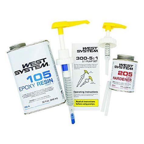 Buy WEST SYSTEM 105-A Epoxy Resin Bundle with 205-A Fast Epoxy Hardener ...