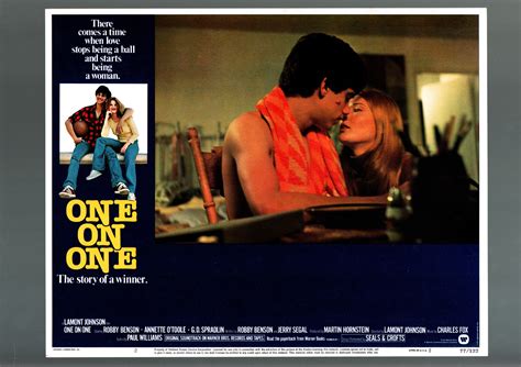 ONE ON ONE-1977-LOBBY CARD-FN/VF-SPORT-DRAMA-ROBBY BENSON-ANNETTE O ...