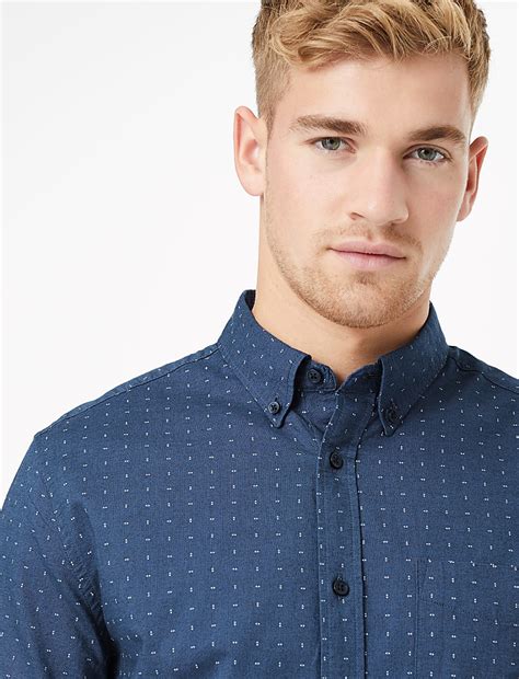 Buy Pure Cotton Regular Fit Oxford Shirt at Marks & Spencer