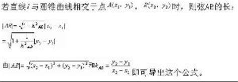 弦长公式 的图像结果