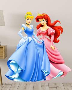 Approach home Decor 60 cm cinderella ariel disney princess wall sticker ...