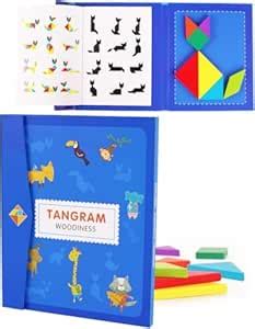 SHINETOY ENTERTAIN KIDS Tangrams for Kids Ages 3-5: Magnetic Tangram ...
