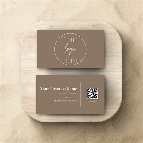 QR Code Business Card Template 的图像结果