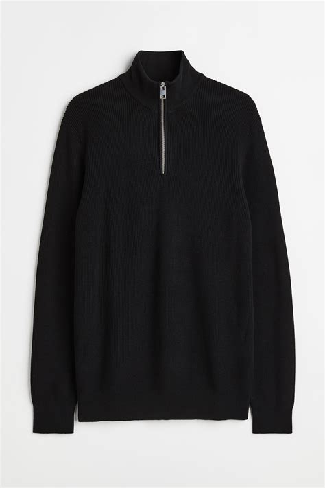 Slim Fit jumper - Black - Men | H&M IN