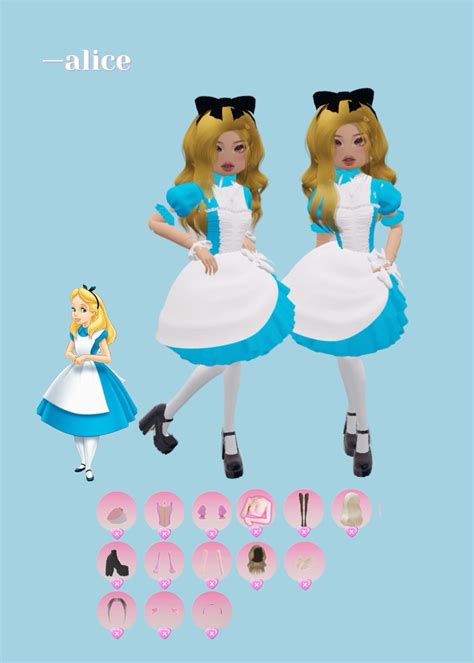 dti Alice in wonderland outfit (free to use!)