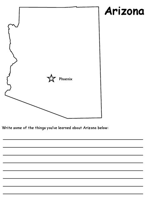 Printable Arizona Map 的图像结果