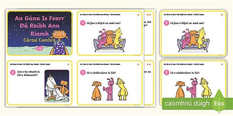 The Best Dress Ever Talk Cards Gaeilge