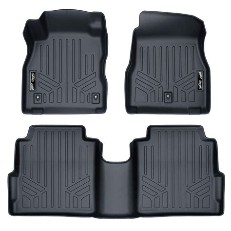 MAXLINER Custom Fit Floor Mats 2 Row Liner Set Black for 2018-2019 ...