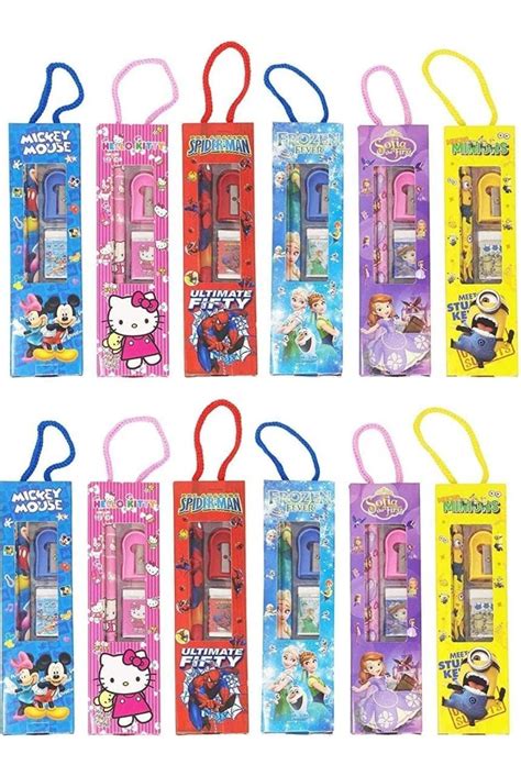 ALNA-TURA Cartoon Stationary Gift Pack of 10 for Birthday/Party/Return ...