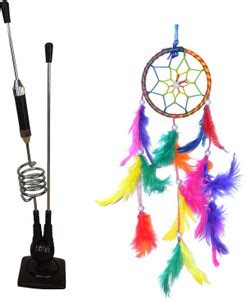 Utkarsh Combo Ring Handmade Beaded Down & Feather-Fill Dream Catcher ...