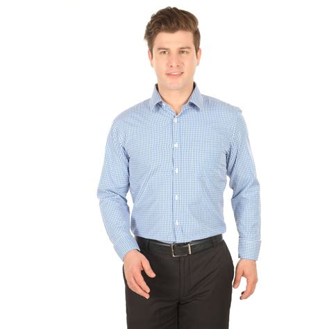 DONEAR NXG Mens Formal Shirt-FSH-8042-WHITE-BLUE-44 : Amazon.in ...