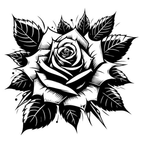 Rose line drawing vectors | Premium AI-generated vector