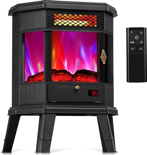 Amazon.com: LHRIVER Electric Fireplace Heater w/Remote,24'' Portable ...
