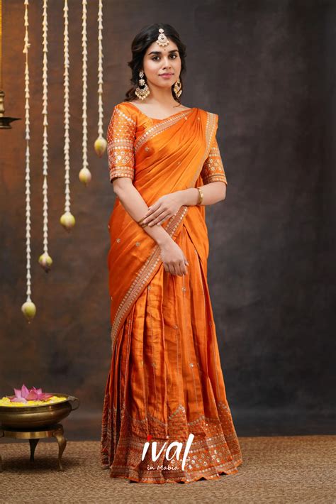 TULIP - Gaji Silk Half Sarees – Ivalinmabia