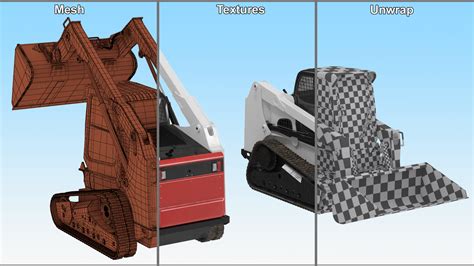 3D model Skid Steer or Compact Track Loader Rigged for Cinema 4D | 3D ...