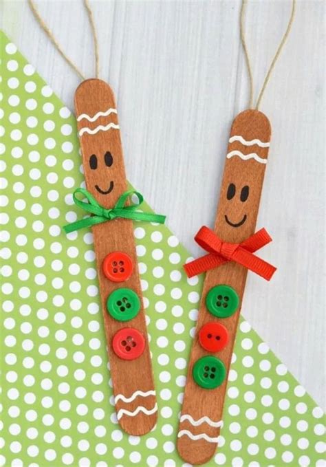 homemade christmas ornaments made with popsicle sticks