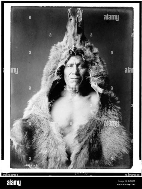 Bear's Belly, Arikara Indian half-length portrait, facing front ...