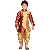 Buy AJ Dezines Kids Indo Western Sherwani Set For Boys (7033_MAROON_4 ...