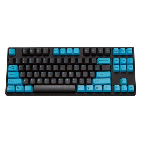 Tai-Hao Pulse (Blue/Black) ABS Doubleshot 104 Keycaps (No Anti-Biosis ...