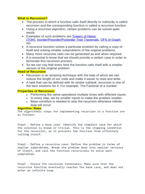 Introduction of Recursion 的图像结果
