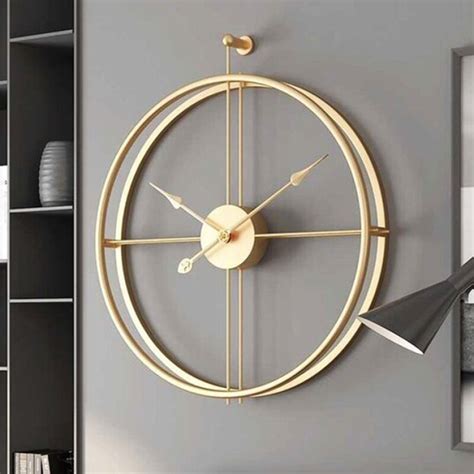 Gold Round Wall Clock HT - BuildHUB