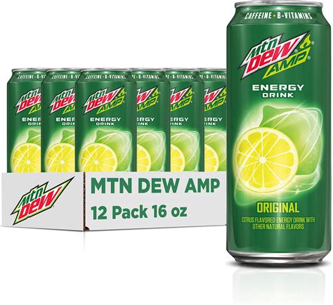 Amazon.com : Mountain Dew Kickstart, Black Cherry, 92mg Caffeine ...