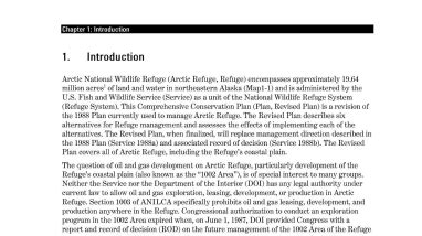 Arctic Refuge CCP Vol 1, Chapter 1: Introduction | FWS.gov