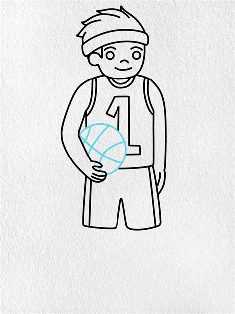 Draw a Basketball Player - HelloArtsy