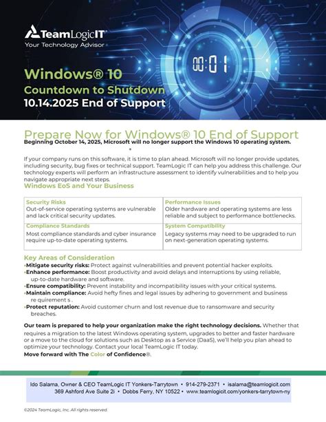 Mark your calendars - Oct 14, 2025 - Microsoft will end support for ...