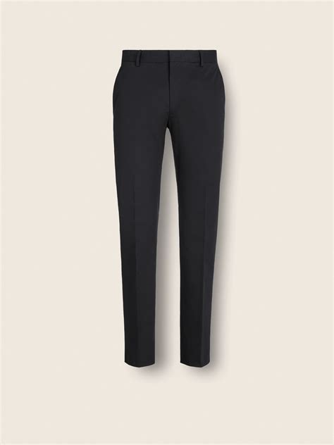 Black Stretch Cotton Pants FW25 22275504 | Zegna US