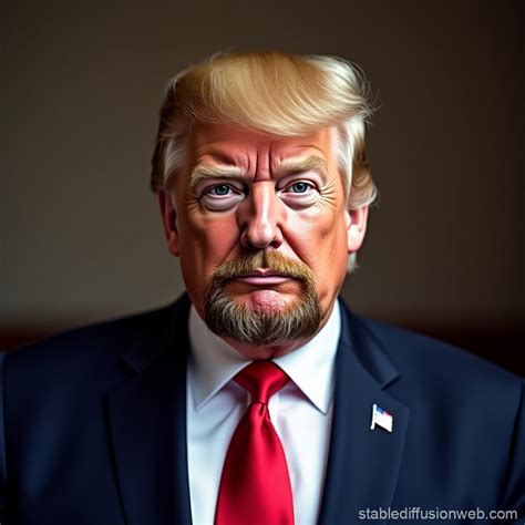 Trump with Russian-Style Beard | Stable Diffusion Online