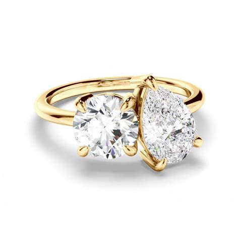 Aditi Toi et Moi Ring (Moissanite) – Kyza Jewellery