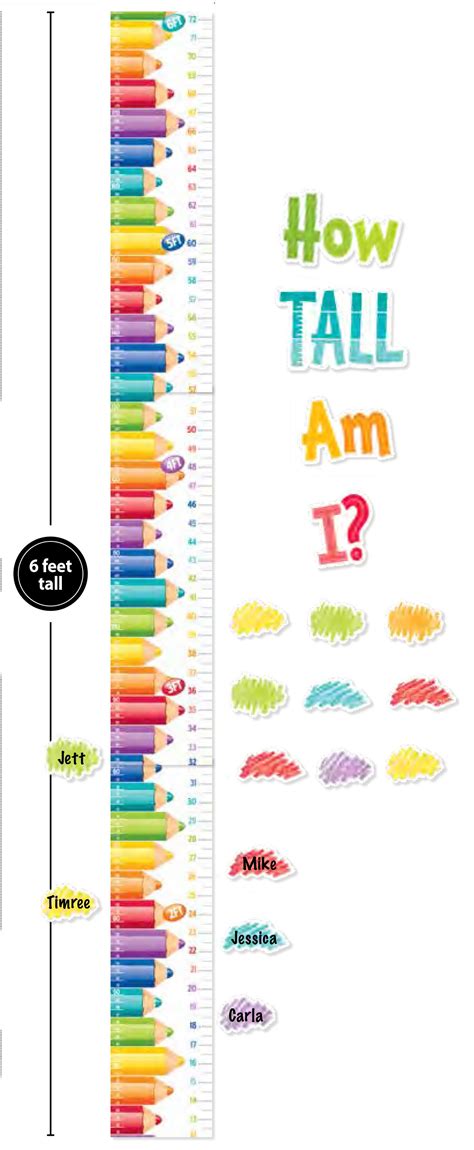 Printable Height Chart Template at Susan Harrison blog