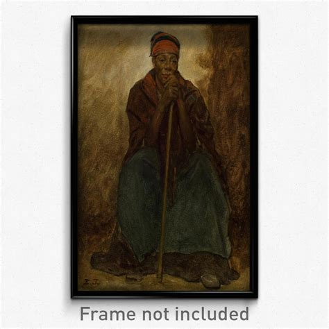 Eastman Johnson - Dinah, Portrait of a Negress Print 11x17 Art Poster | eBay