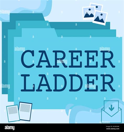 Text showing inspiration Career Ladder. Business idea Job Promotion Professional Progress Upward ...