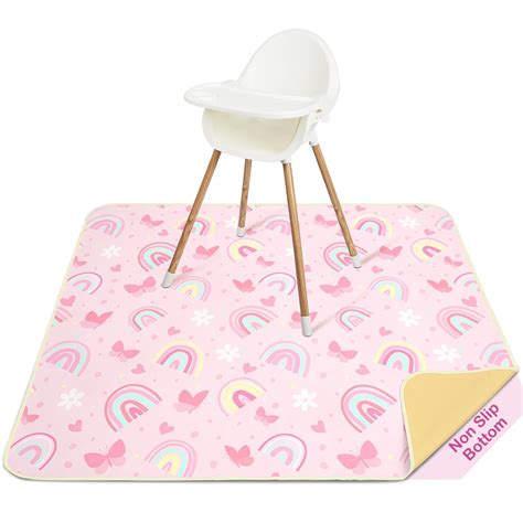 Amazon.com : Basumee Splat Mat High Chair Mat Waterproof Baby Play ...