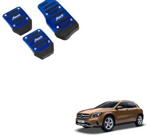 SEMAPHORE Car Non-Slip Manual Pedals Kit Sports Blue For Mercedes Benz ...